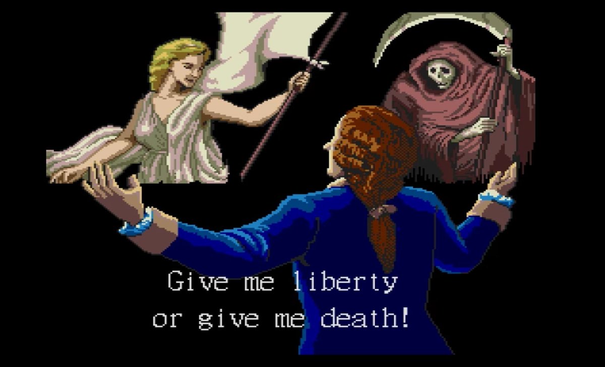 Happy 4th of July!Liberty or Death is a turn base strategy game made by the Japanese studio Koei for the SNES, MS-DOS, & Genesis / Megadrive.Honestly do I even need to say more? The pictures kind of speak for themselves.Not even going to lie, this is an over all kick ass game!