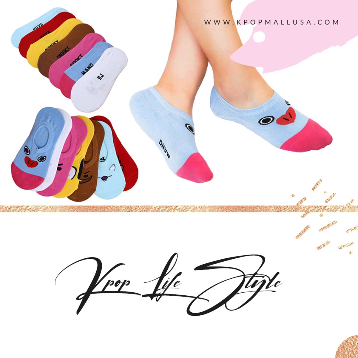 Feet Accessories 😜👣🧦
-
BTS 🌈BT21 Socks🌈 in-stock shipped from the USA!!!
⏩ kpopmallusa.com/prods/bts/?ref…
-
#btspersona #btsmapofthesoul #btsgiveaway #kpopgiveaway  #btsspeakyourself #btsmapofthesoul #btshaul #bt21 #bt21hollywood #btsworld #kpop