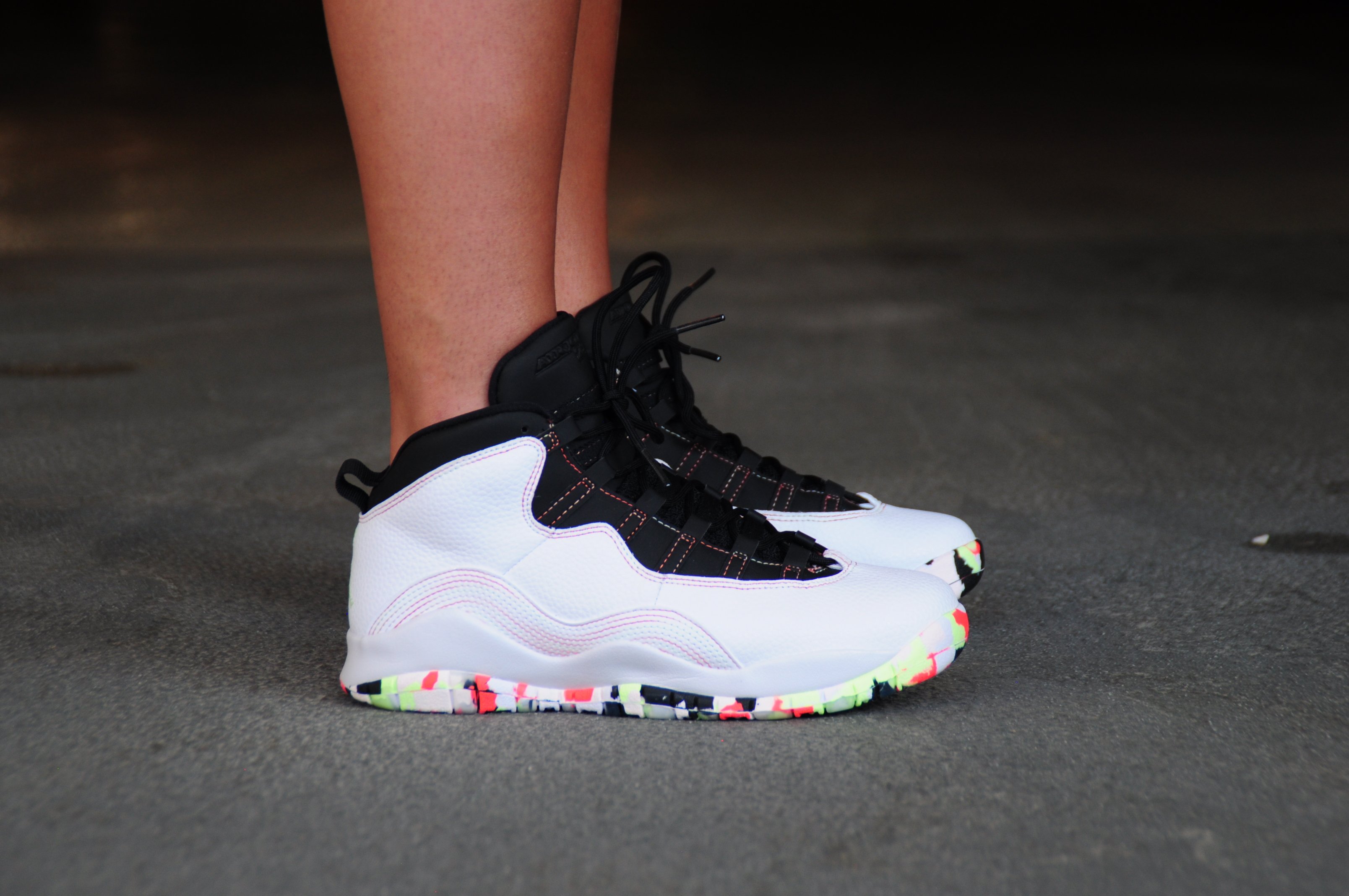 Air jordan 10 gs cheap ember glow barely volt