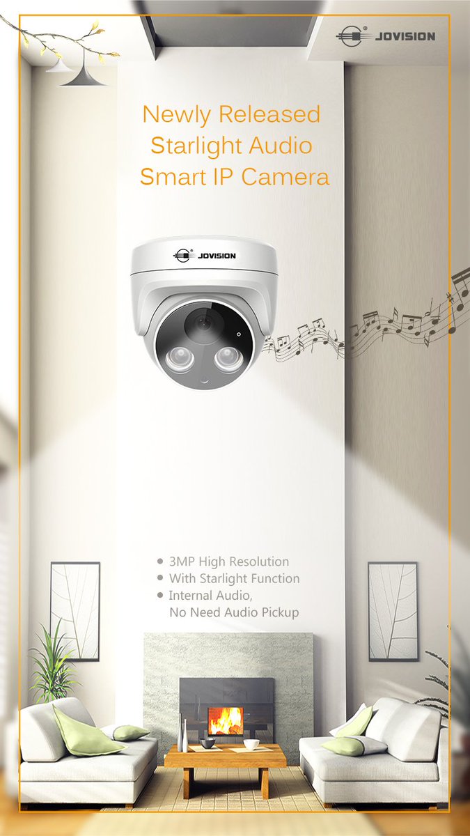 JVS-N935SL-HY
Jovision's new 3.0 Megapixel Starlight Eyeball type IP Camera with IEEE802.3af PoE and Built-in microphone.
JVS-N925-HY 2.0 Megapixel and JVS-N945-HY 4.0 Megapixel also available.
For more details contact us at info@jovision.com
#cctv #surveillance #ipcamera #camera