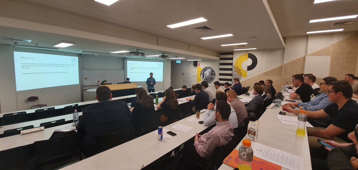 UoNLS's tweet photo. Great start to the 2019 @ALSF AGM in the beautiful South Australia.
Solid policy motions on #axetheSSAF, nuclear power and against the gender wars. https://t.co/TtF1cEU4Oj