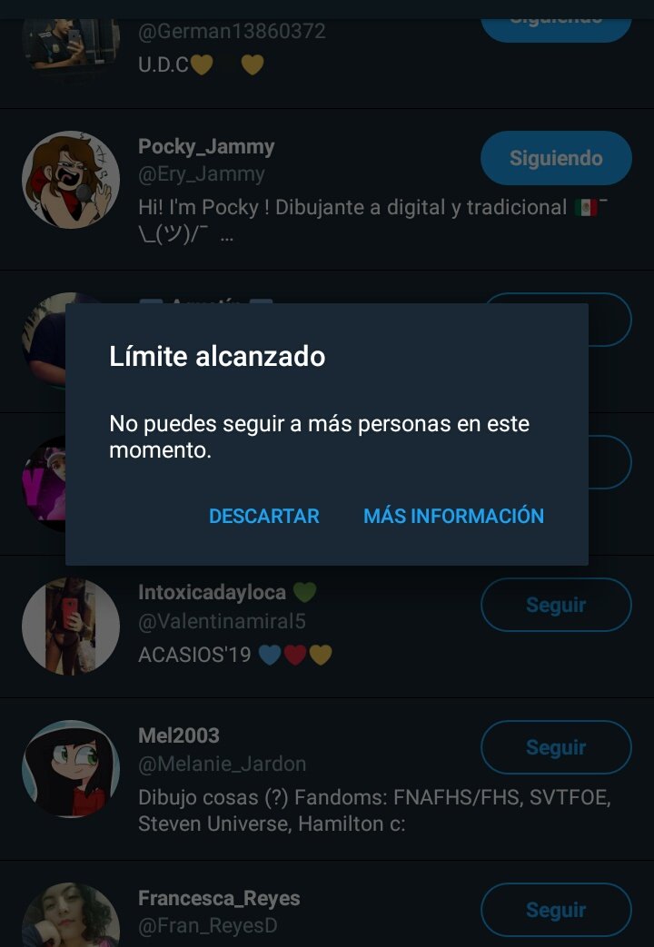 Perdón a los que por el momento éste pasto no a cumplido, no nos dejan seguir.