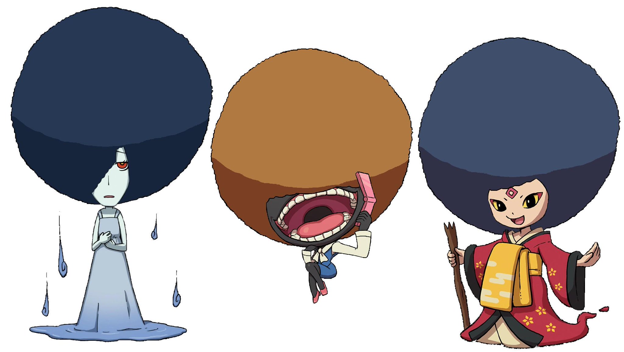 Pokesmashbros Here S An Artwork Featuring Drizzelda 雨女 Chatalie 口だけおんな And Everfore 老いらん From Yo Kai Watch 妖怪ウォッチ With Large Afros 妖怪ウォッチ 雨女 口だけおんな 老いらん Afro アフロ Yokaiwatch Pokesmashbros Here S An Artwork Featuring Drizzelda 雨女 Chatalie 口だけおんな And Everfore 老いらん From Yo Kai Watch 妖怪ウォッチ With Large Afros 妖怪ウォッチ 雨女 口だけおんな 老いらん Afro アフロ Yokaiwatch