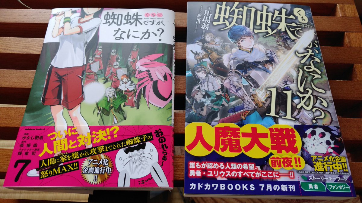 輝竜司 Tsukasa Kiryu Twitter પર 蜘蛛ですが なにか 書籍11巻 イラスト担当しております コミカライズ7巻 メインヒロイン絵寄稿しました ご恵贈頂きました 来週7 10にどちらも発売になります よろしくお願いいたします T Co