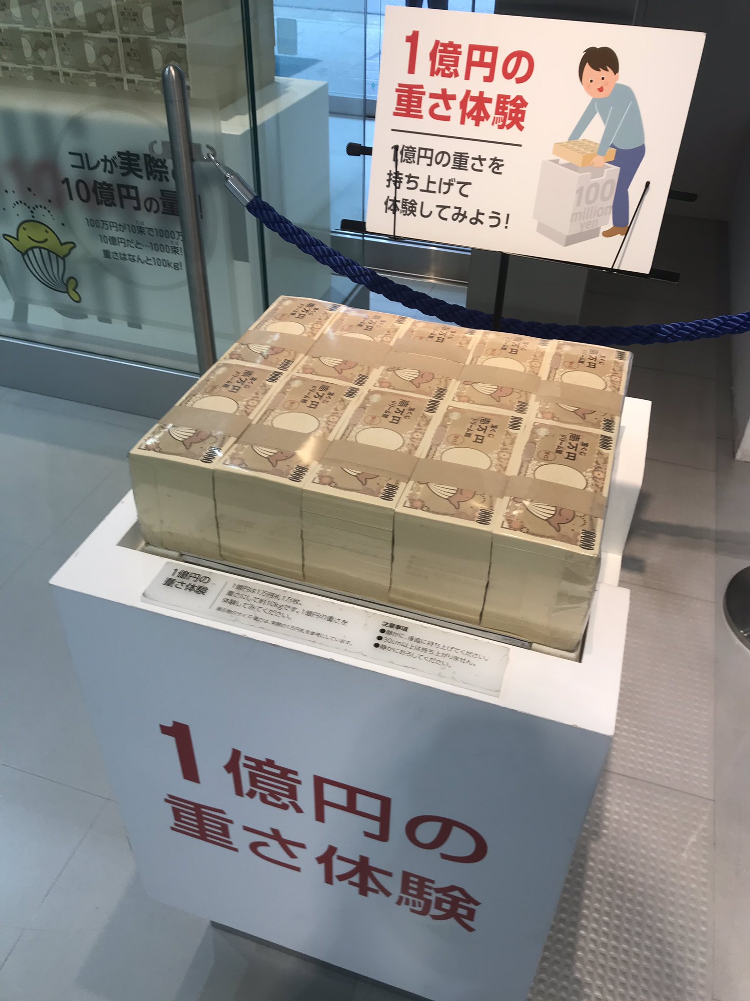 تويتر サクラシンゲキ على تويتر サマージャンボ始まりしたね 今日は昼食後 1等が当たった時の対策として宝くじドリーム館に行って来ました 1億円の重さ体験 や 目で見る10億円の量 そして高額当選した際の その日から読む本 もしっかり読んで来まし