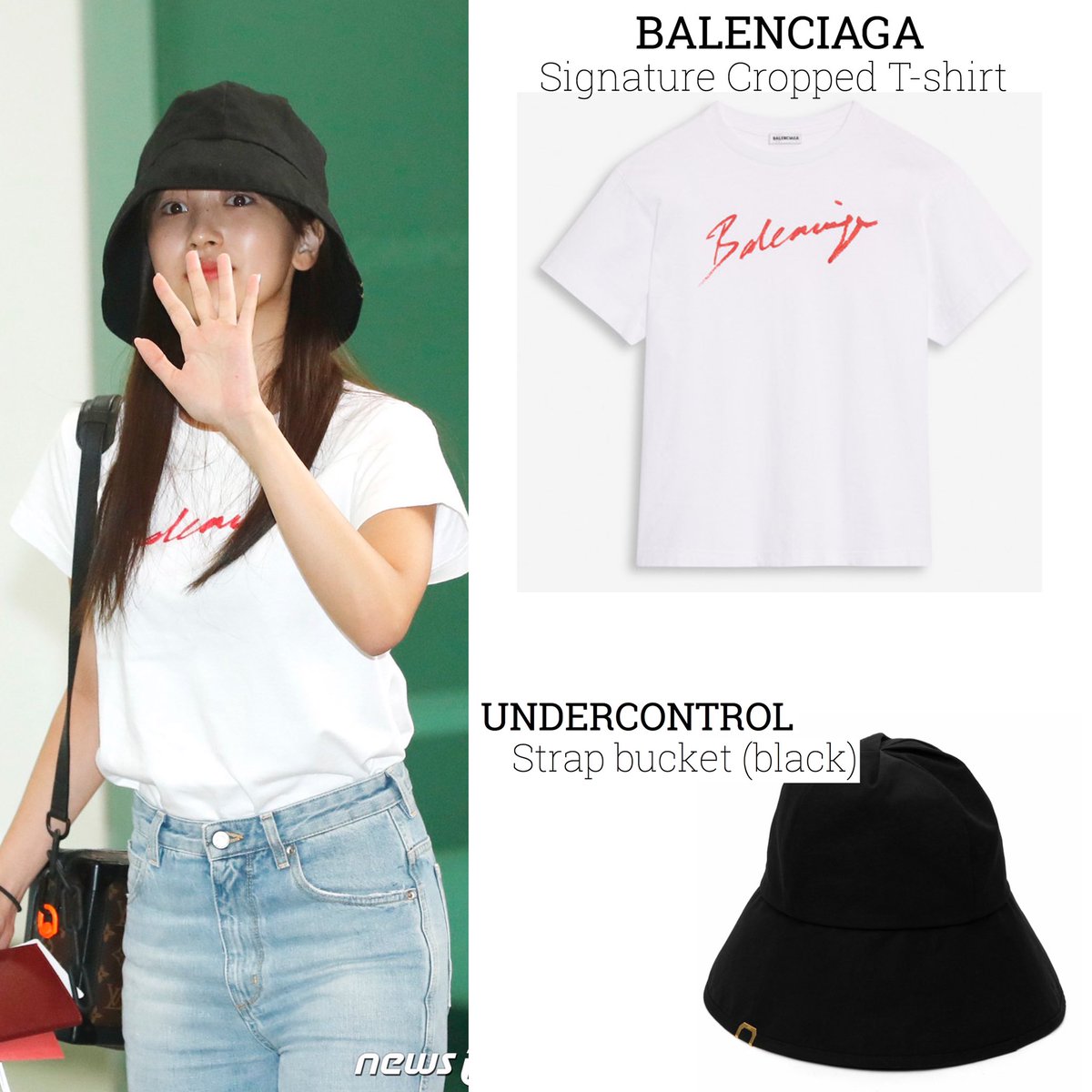 balenciaga signature t shirt