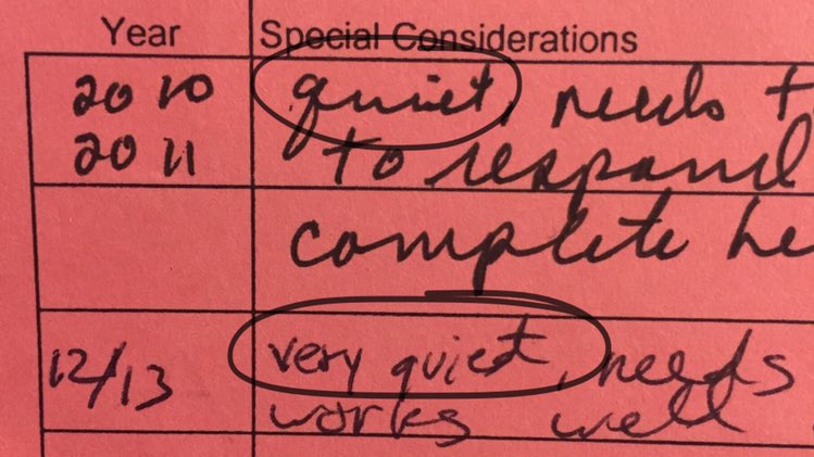 mysocialanx's tweet photo. this is how my teachers described me in elementary school 😓 https://t.co/pZghA4u5hl