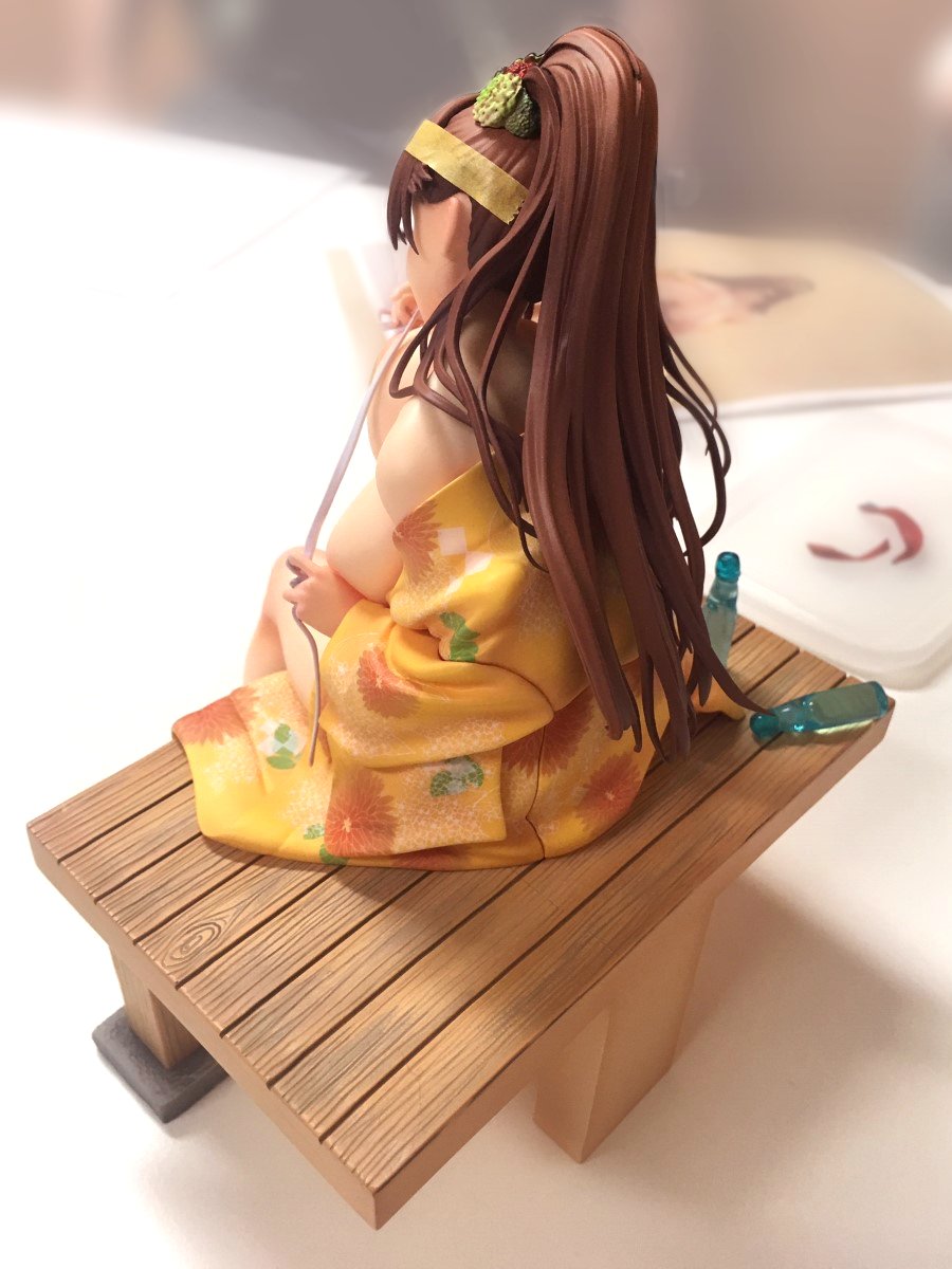 本日、FROG(@figure_FROG)さんにてご制作いただいている「桐原楓花」の現物監修をさせて頂きました!すごく可愛いです…!エロホビ展示時には入っていなかった浴衣の柄も入り、さらに魅力的になりました…!また受注開始いたしましたら告知いたしますので、是非是非どうぞよろしくお願いします～! 