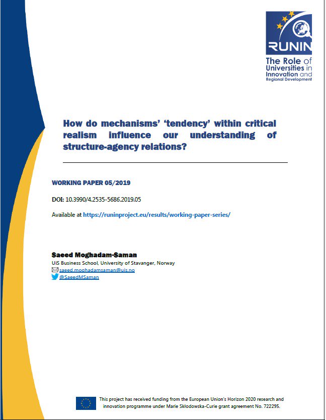 SaeedMSaman's tweet photo. #PhilosophyOfSocialSciences
#CriticalRealsim
#Causality
#StructureAndAgency
Keen on any of the above subjects? Then you might consider having a look at my #WorkingPaper published in @runinproject working paper series.
https://t.co/xK5sfpKW55 https://t.co/XDxdg7N3Rj