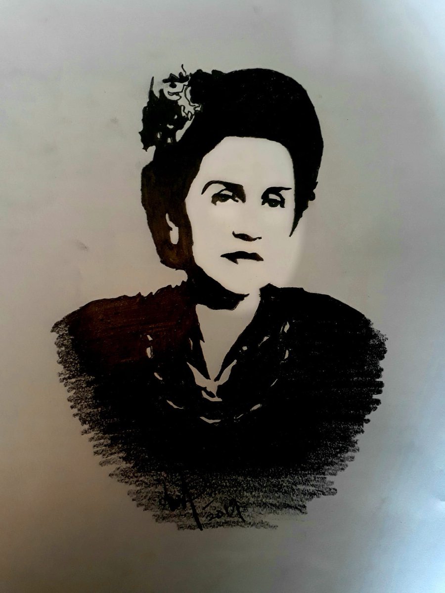 #QueenSoraya of #Afghanistan ... My Artwork. #ArtForPeace 
—
#AfghanWomenMovingForward