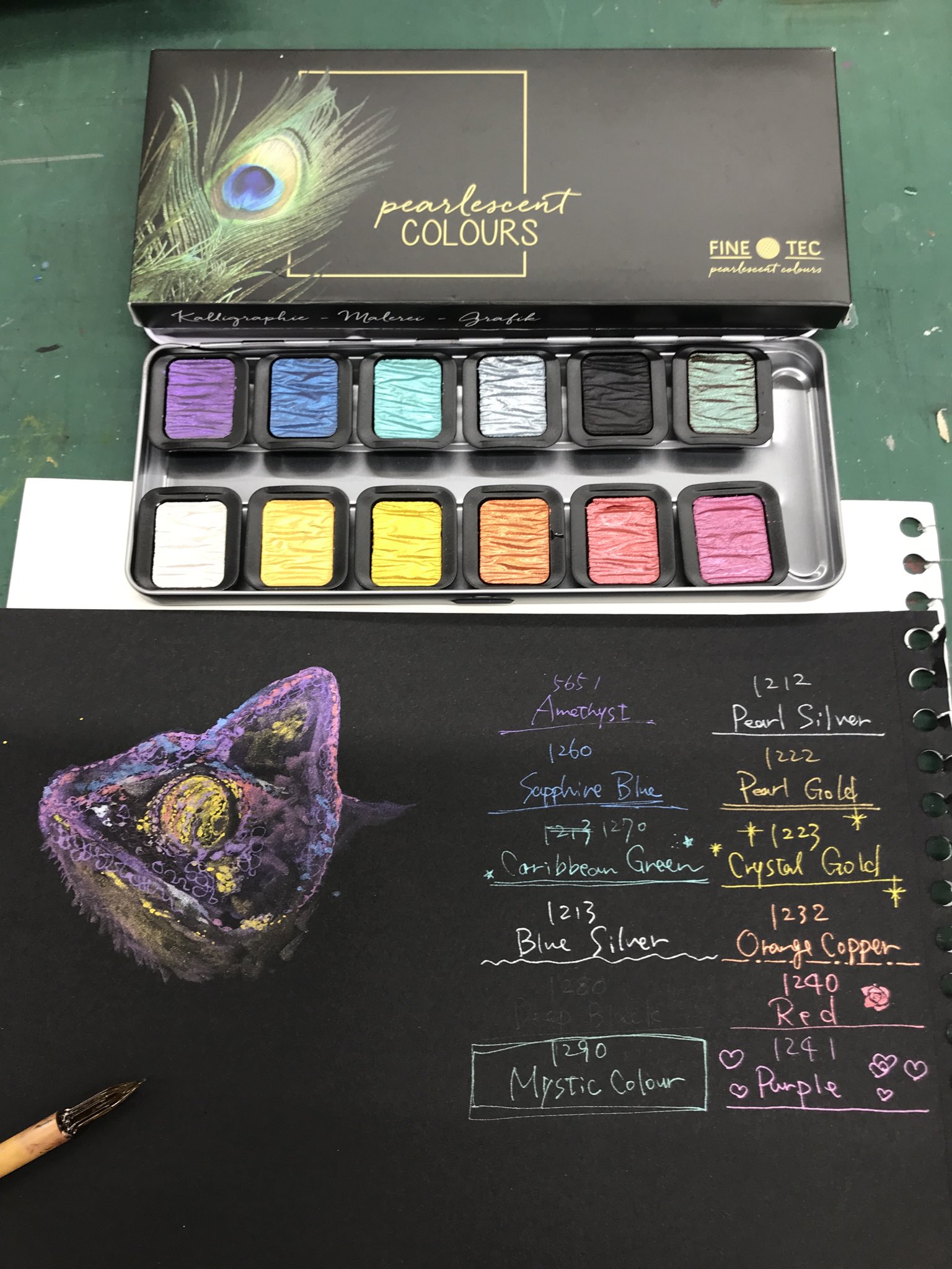 Rowney 固形水彩 絵の具 パレット レア アンティーク ※ご相談下さい