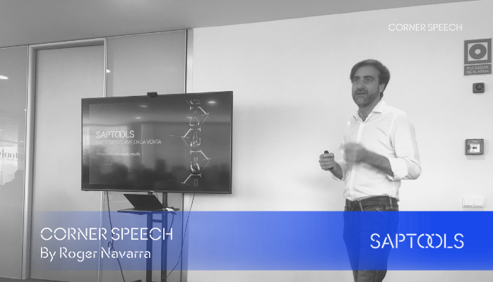 SaptoolsES's tweet image. Roger Navarra director Comercial en #Saptools en el Corner Speech de hoy, nos ha explicado los factores clave en la venta de servicios IT. 
&quot;La venta no es una ciencia exacta, muchas veces el éxito está en los detalles no predecibles.&quot; 

#ITServices #SAPConsulting