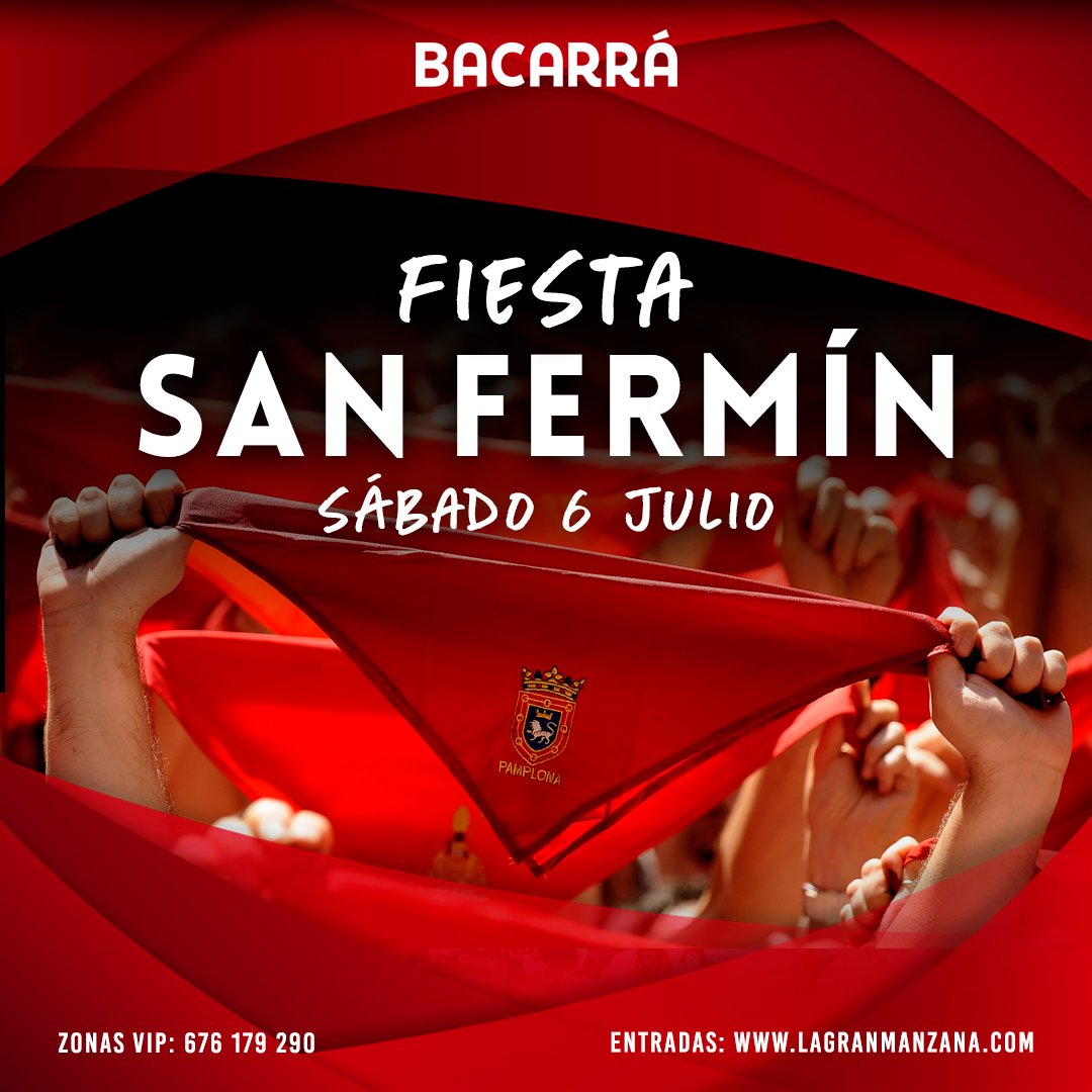 ¡Celebramos San Fermín! 🔻🐃 
Queremos ser los primeros en celebrarlo. Por eso no te puedes perder la fiesta que hemos preparado para #MAÑANA 6 de julio. 

#Bacarra #Playa #Gandia #Valencia #HastaElAmanecer #LaGranManzana