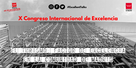 MadridExcelente's tweet photo. En el X Congreso Internacional de Excelencia del 15 de julio analizaremos el #turismo desde diferentes ámbitos: compras; negocios; gastronomía; salud; infraestructuras; cultura; seguridad; innovación; y deportes #ExcellentTalks ¡Os esperamos! https://t.co/HeEXm5XmKo https://t.co/5IeMmPqRSJ