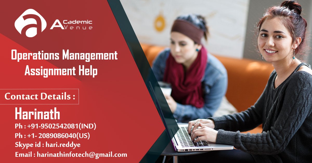 academic_avenue's tweet image. bit.ly/2rMucn3
#AcademicAvenue provides Operations Management Assignment Help. Our writers with years of experience & the ability to understand the assignments will help students in getting good grades.
#ProjectManagementHomeworkHelp
#OperationsManagementAssignmentHelp