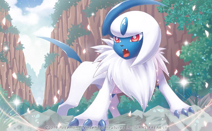 【お仕事】
本日発売のポケモンカードゲーム「リミックスバウト」にてアブソル担当しております。また、コロコロイチバンのセレビィジム、プロモのガルーラも描いております。
ぜひ、ゲットしてデッキに入れて遊んでみてくださいね〜〜!! 