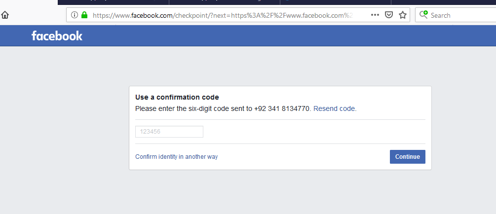 Facebook Broken Sms 2 Factor Authentication Facebooksms2fa Twitter