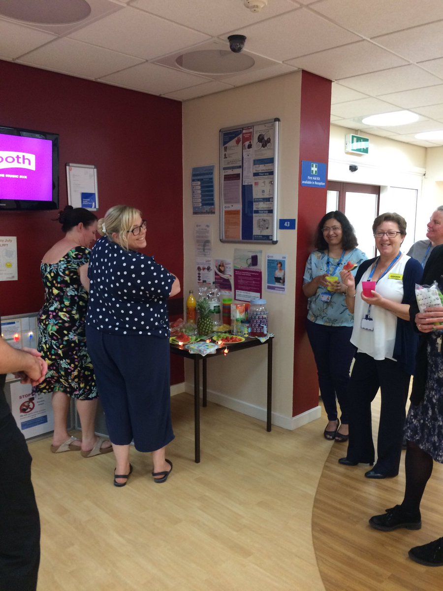 Juicy July kicking off to promote the importance of keeping hydrated. What an excellent team! And a tasty mocktail!!!