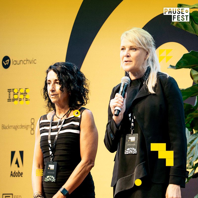PauseFest's tweet photo. .@SingularityU_AU @singularityu Christina Gerakiteys and Lisa Andrews about to announce the heat winner for the Global Impact Challenge.
#competition #globalimpact #socialimpact #socialgood #earth #unitednations #business #startup #idea #pause2019 #festival https://t.co/9VuPDCtZ9A