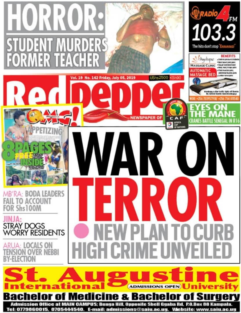 \ Red Pepper Uganda على تويتر: "Our edition with wide coverage @OPMUganda @UgandaCranes