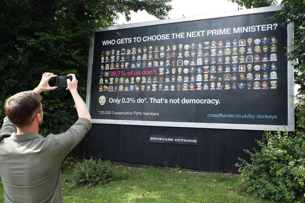 ByDonkeys's tweet photo. Tomorrow 0.3% of the population starts voting on who runs Britain. The rest of us aren’t invited.
(Location: London St, Andover) https://t.co/8SaGg2WDL5