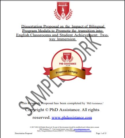 phdassistance's tweet image. Dissertation Proposal on the Impact of Bilingual
Program Models to Promote the transition into
English Classrooms and Student Achievement: Twoway Immersion - PhD Assistance Sample Work - bit.ly/2JpRLdq
read more : bit.ly/2IaQcB2
#Dissertationsample #phd