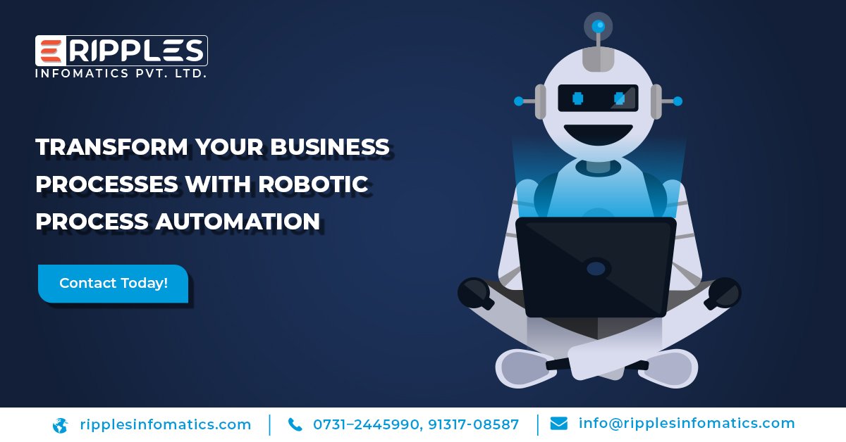 RInfomatics's tweet photo. Transform your business processes with Robotic Process Automation. Contact us today!
#rpa #roboticprocessautomation #robotics #processautomation #businessautomation #softwarebots #automation #productivity #RIPL

https://t.co/gtKy8PSoHH
Call: 0731–2445990, +91 9131708587 https://t.co/lli7TyK2FF