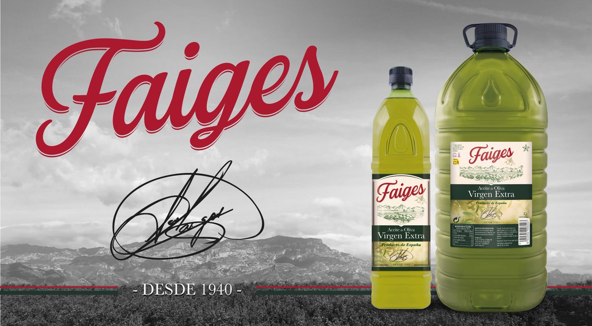 Os presentamos el rediseño de nuestra marca Faiges. Donde la tradicionalidad y el origen se transmiten en nuestro diseño.
Con la signatura de nuestro fundador y una ilustración de nuestros orígenes (els Ports), comunicamos una marca y un aceite de calidad.
Feliz fin de semana😀