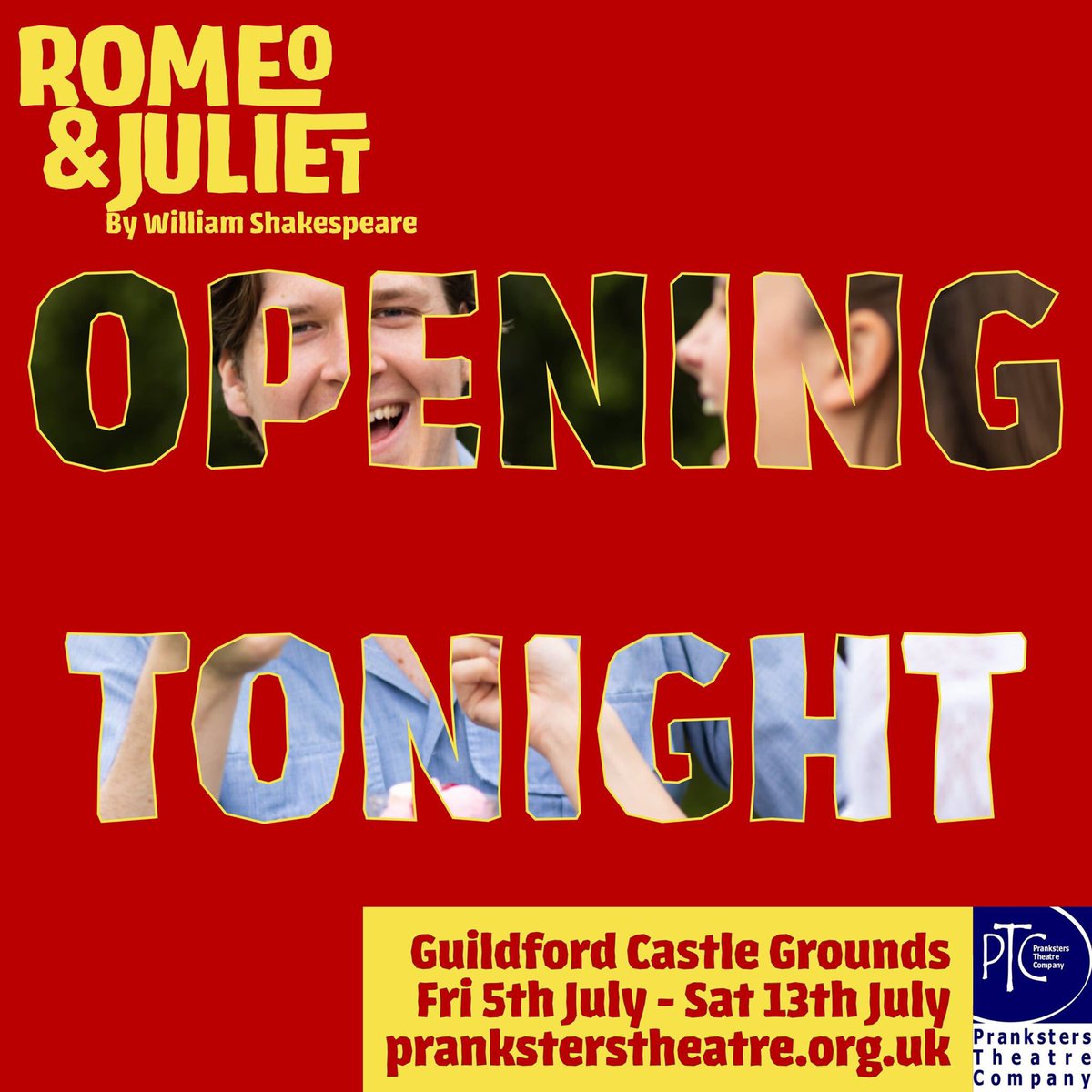 Its finally opening Night of Romeo and Juliet with Guildford Pranksters      
There is still time to book your tickets at Visit Guildford 01483 444334 or online ==>tickets.visitguildford.com/en-GB/shows/ro… 
Tickets available on the "door"