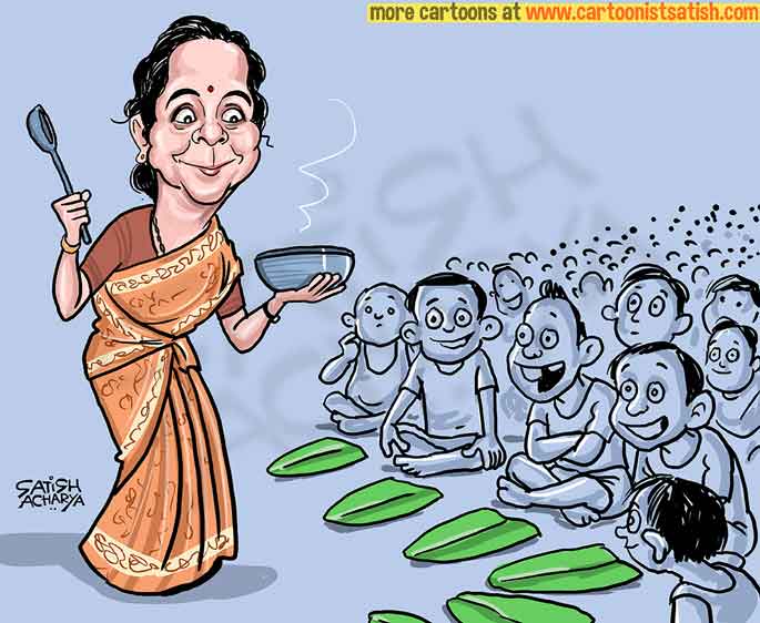 Satish Acharya on Twitter: "Nirmala Sitharaman's budget! #Budget… "