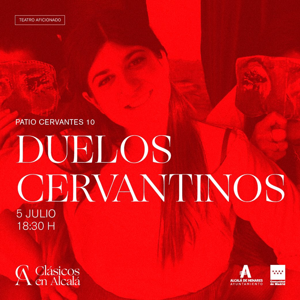 PROGRAMACIÓN 5JUL
_
❗️DUELOS CERVANTINOS (<a href="/DuelosyQTeatro/">DuelosyQuebrantos</a>) | Patio Cervantes 10 | 18:30H | ENTRADA LIBRE HASTA COMPLETAR AFORO
_
+ info 👇🏼
clasicosenalcala.net/2019/obras/104…
