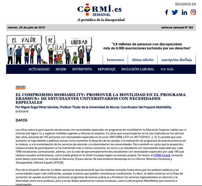MobiAbility_Pro's tweet photo. El #compromiso #MobiAbility
"Nuestro proyecto ha proporcionado herramientas para combatir la desigualdad y promover la #inclusión plena; ahora llega el momento de que las pongamos en práctica"
https://t.co/8RD3Gf5LZI
#Erasmus @Cermi_Estatal @UMU @internacionalUM @ADYVUMU https://t.co/Ek4CzB1cGy