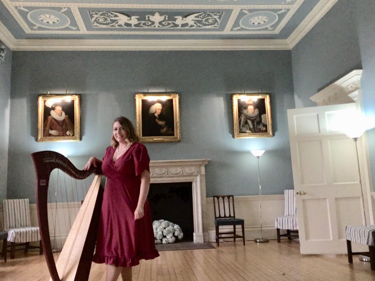 Feeling very #downtonabbey at the @RCPEVenue last weekend! Love these wonderful rooms .. great acoustic sound too. #harpistedinburgh #weddingharpistedinburgh #royalcollegeofphysicians