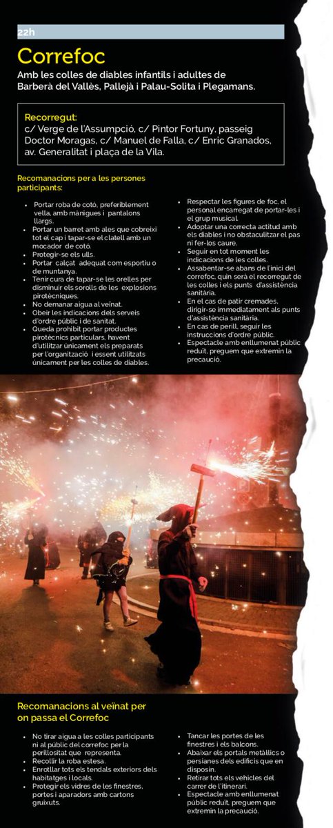 Dissabte a les 22:00 #correfoc #FMbarbera2019 #diables #tabalers #collagran #collapetita