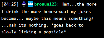 TheSupasTV's tweet photo. So yeah...this happened in chat.  I have not laughed this hard in a while.  Thank you @TheBroSun for all the laughs! https://t.co/HbpUHnvw7t