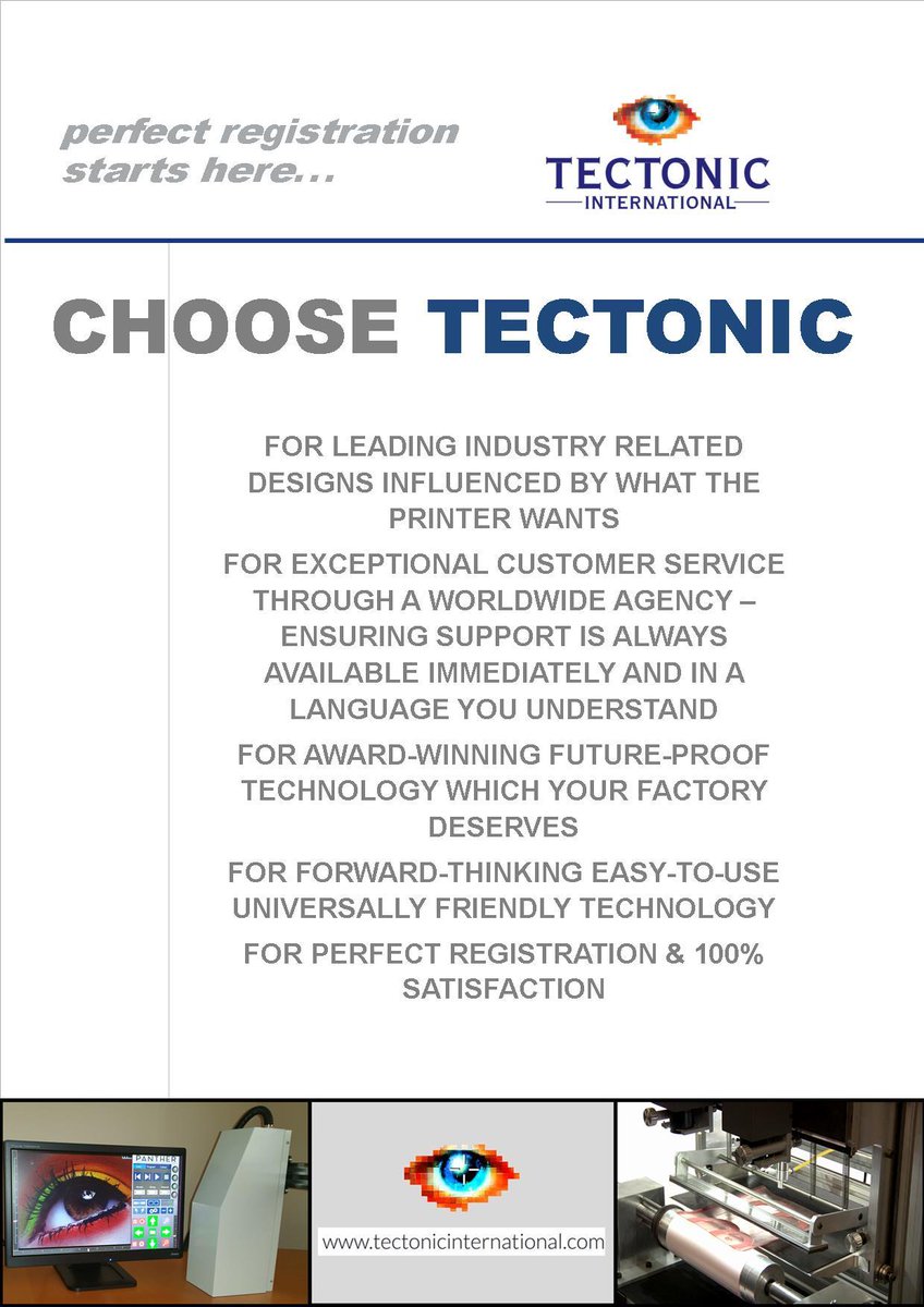 TectonicIntLtd's tweet photo. Tectonic plate mounting and print inspection systems use leading edge technology to provide clients with the very best quality solutions at affordable costs. #flexo #print #labels #packaging https://t.co/A6vLGg4Rxm