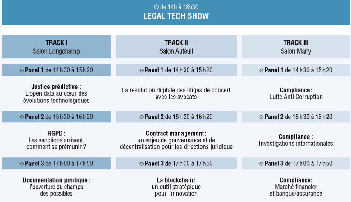 LegalTech : On vous attend le 9 juillet à 14h au Pavillon d’Armenonville pour parler de la résolution des litiges en ligne #ejustice #médiation en ligne 
Avec une présentation de WizBlo