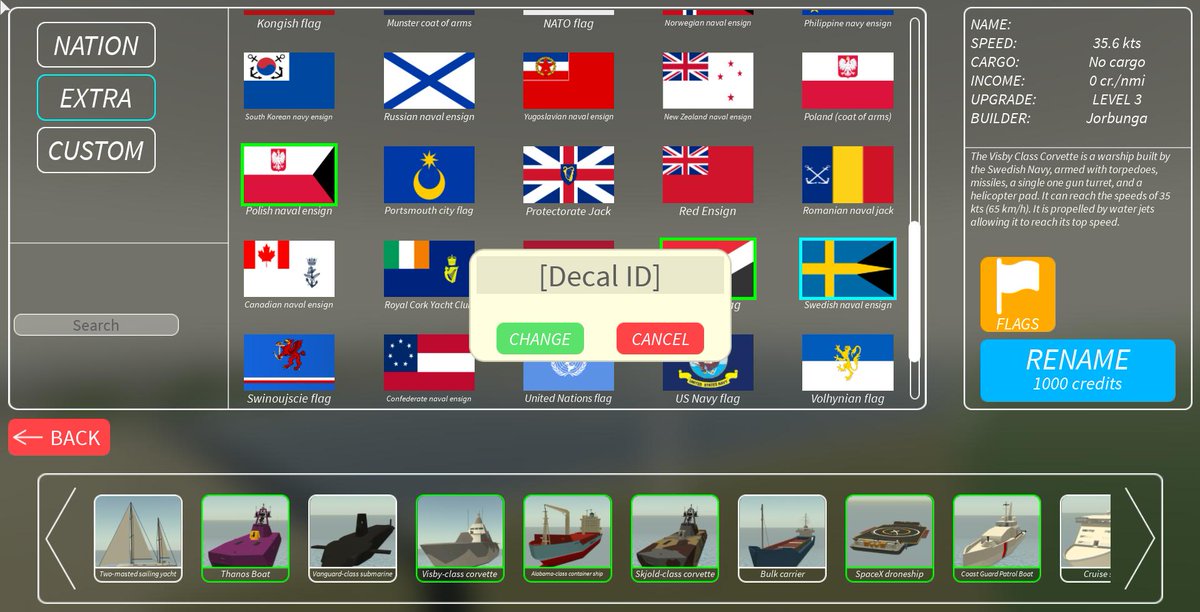 Captainmarcin On Twitter I Ve Just Finished Scripting The Flag System For Ships Which Will Be Released In The Nearest Update There Will Be A Huge Variety Of Flags Including Over 80 Nations - flag id roblox