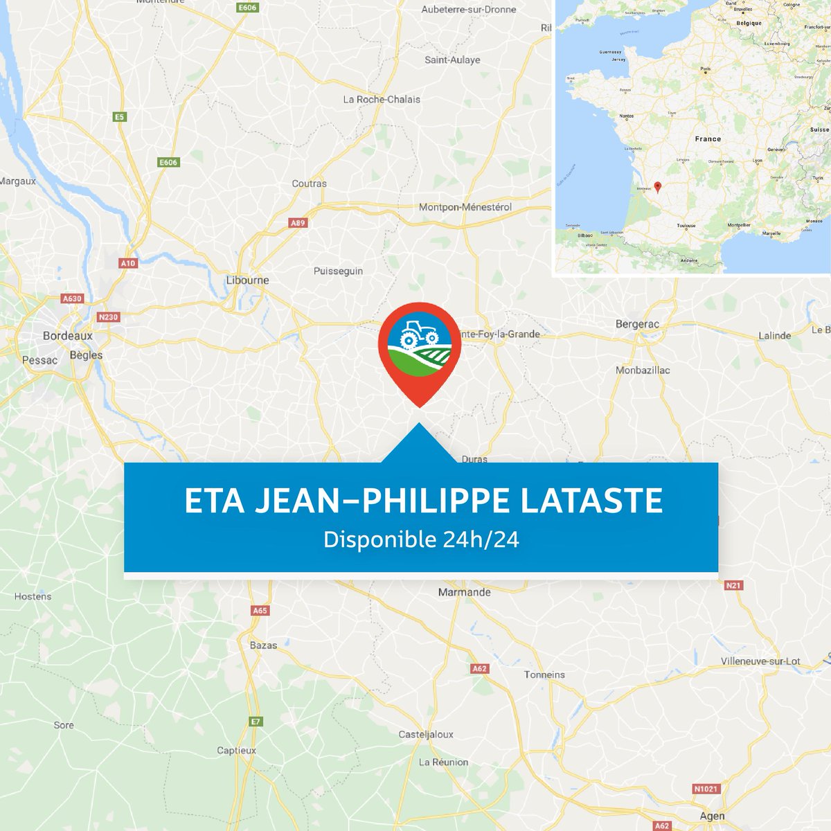 linkinfarm (@linkinfarm) on Twitter photo Agriculteurs et agricultrices du département de la Gironde (33) l'ETA JEAN-PHILIPPE LATASTE est désormais disponible 24h/24 sur #Linkinfarm 🚜
Découvrez et réservez ses prestations sur linkinfarm
⬇️
linkin.farm/checkout/searc… Agriculteurs et agricultrices du département de la Gironde (33) l'ETA JEAN-PHILIPPE LATASTE est désormais disponible 24h/24 sur #Linkinfarm 🚜
Découvrez et réservez ses prestations sur linkinfarm
⬇️
linkin.farm/checkout/searc…