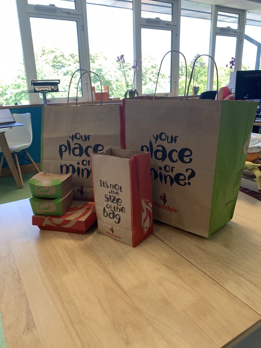 As it’s the first Friday of the month it means it’s #NandosFriday here <a href="/RiverbankIT/">Riverbank IT | part of the Air IT group</a> #Fridayfeeling