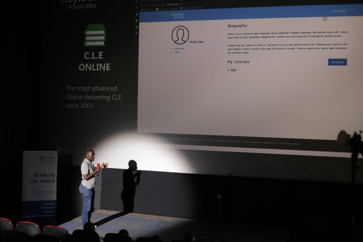 FrostProUg's tweet photo. The C.L.E Online another new project that was innovated by @Bytelex .
C.L.E will enable law firms and industry players to develop course that will be able to used by their students . #NextLegalSummit #BytelexAt5 https://t.co/ciNEd6B2dK