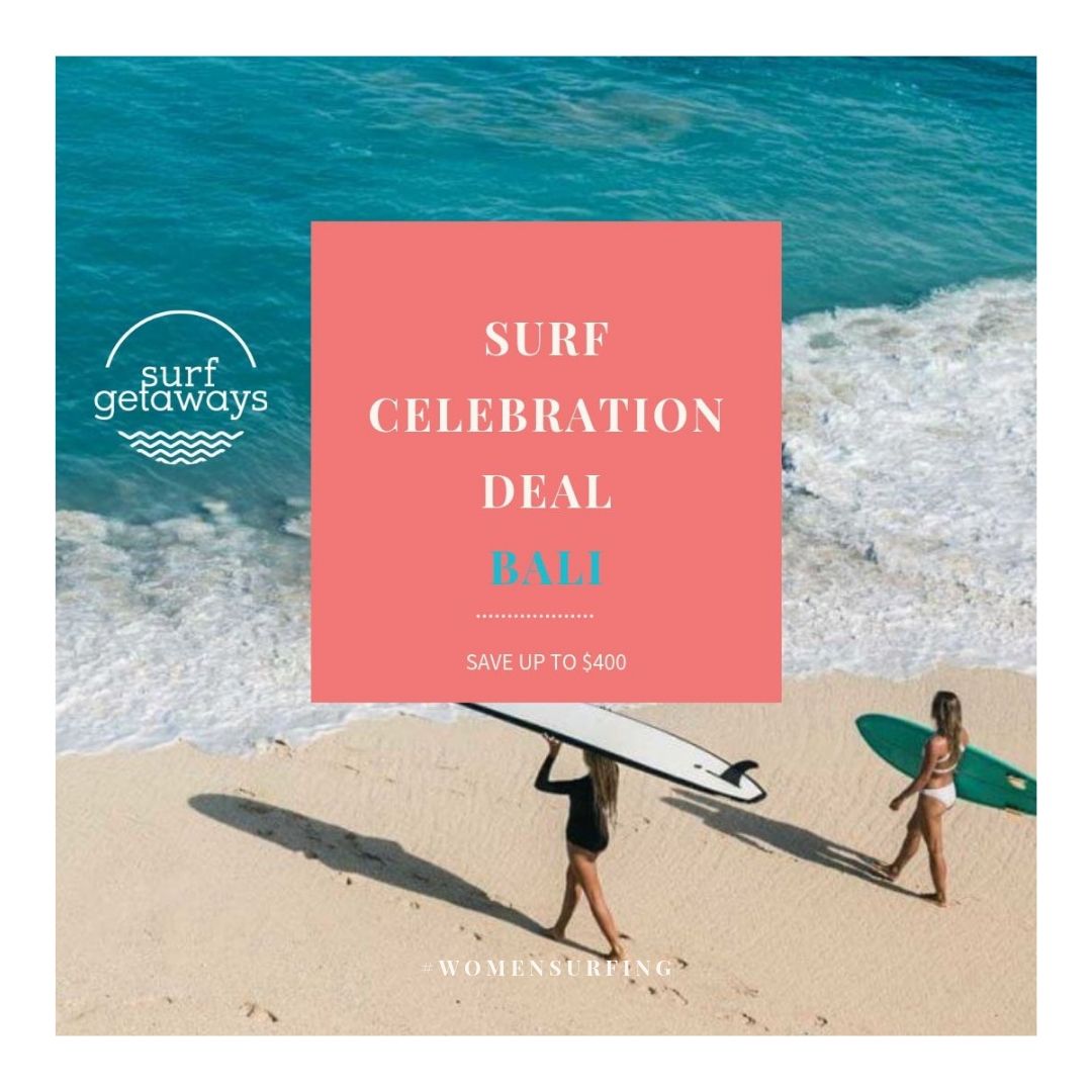 Learn to surf in #Bali world-famous amongst #surfers.
Take advantage today of a Surf Celebration Deal to start learning to #surf.
Tag a friend who needs to learn to surf 😉🙏

#Friyay #surfergirl #surfgetaways #surflessons #surfcamp #surfretreat #learntosurf #womensurfing