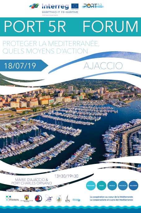 Interreg_Port5R's tweet photo. 18 Luglio | Ore 13:30 @VilledAjaccio organizza, all'interno del progetto @Interreg_Port5R , il #Forum "Proteger la Méditerranée, quels moyen d'action". 

Se siete da quelle parti non potete assolutamente perdervelo ;-)

#Interreg #Port5R #Riuso https://t.co/nTIy371ruR