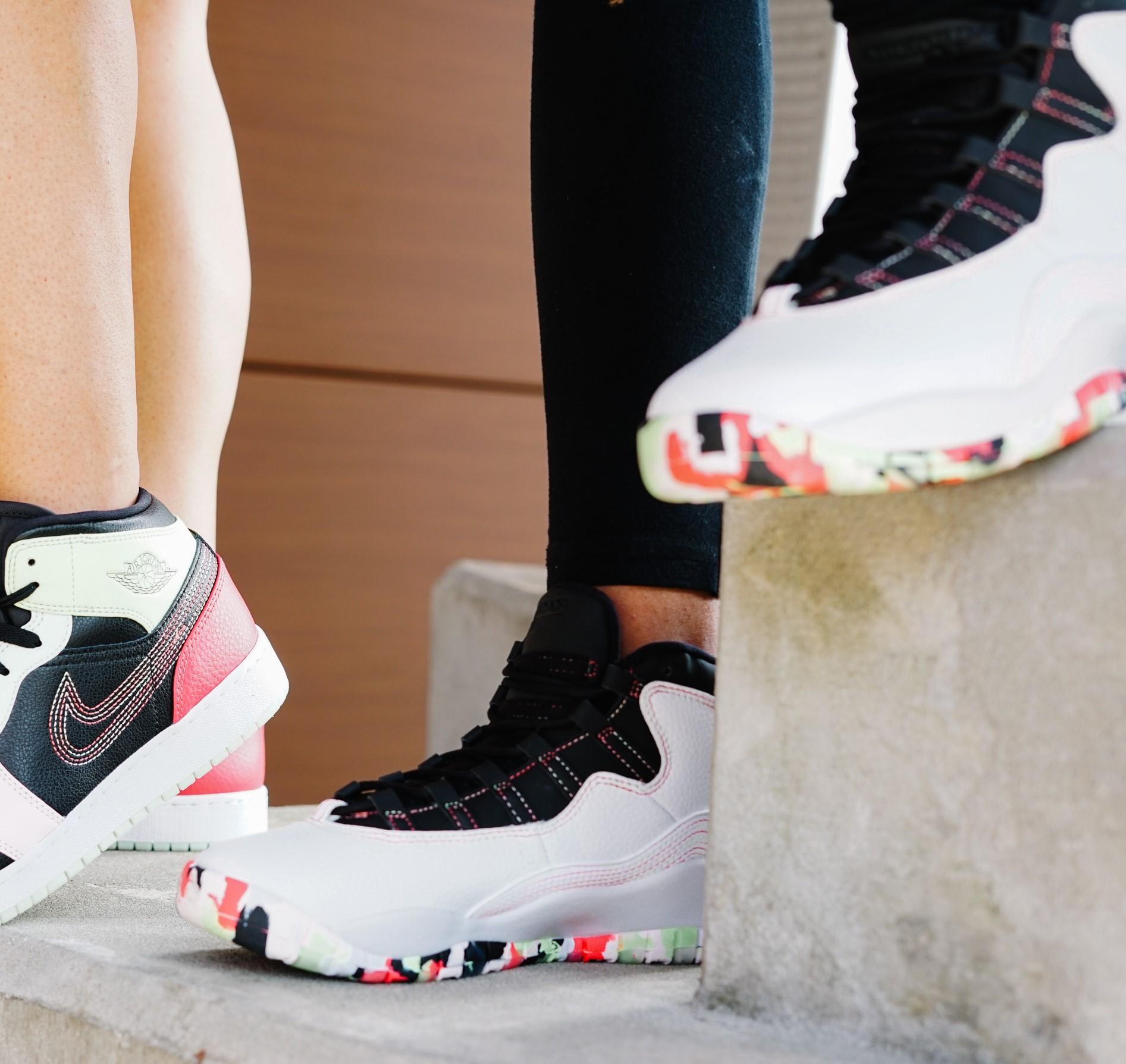 jordan 10 white barely volt black