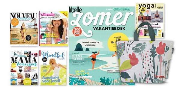 Vakantie(doe)boeken alleen voor kinderen? Welnee, we hebben er ook een boel voor volwassenen. En je krijgt ook nog onze superleuke vakantietas #gratis bij besteding van €10 aan vakantieboeken, tijdschriften en puzzelboeken. #actie #vakantie