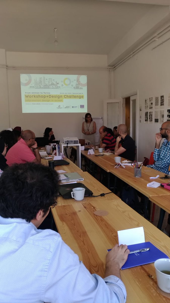 Danteamman's tweet image. Apertura del workshop "Information Design in action" con #ChiaraAlduini!
Un progetto che la #DanteAmman ha realizzato in collaborazione con #platform27 nell'ambito delle iniziative di #EUNICJordan e finanziato da #EuropeanUnionDelegationinJordan.