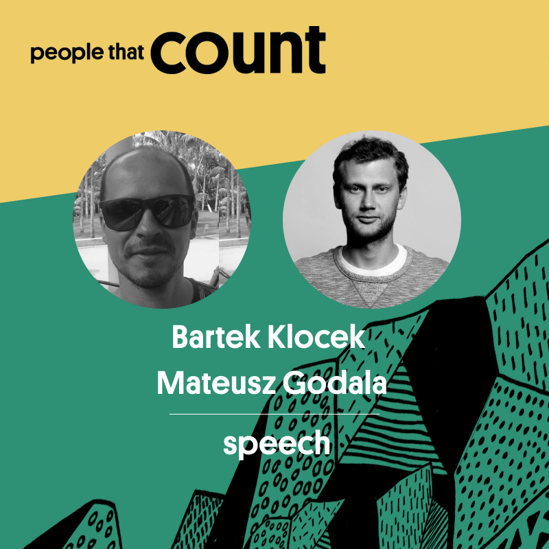 PTCWarsaw's tweet photo. 🙌 Hi! Let's give a warm welcome to a first #PeopleThatCount duet.
Mateusz Godala and Bartek @Barthap Klocek from @tylko_furniture are joining us with a speech: 
💬 "Tracking long funnels in startups. From low-fi to high-fi methods".
#ptc2019 #measure #analytics #warsaw https://t.co/TwWSD5POOM