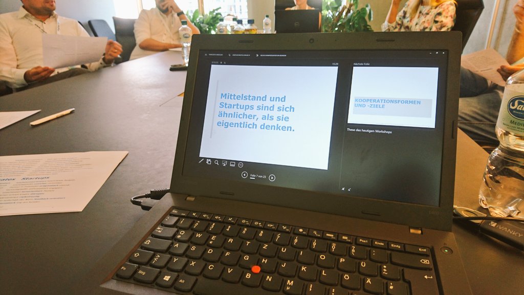 koeffi's tweet photo. Danke für die Teilnahme an der Session zu #CorporateEntrepreneurship und wie man Augenhöhe zwischen #Mittelstand und #Startups herstellt! #enablingMSL19 https://t.co/vvdcht0iUc