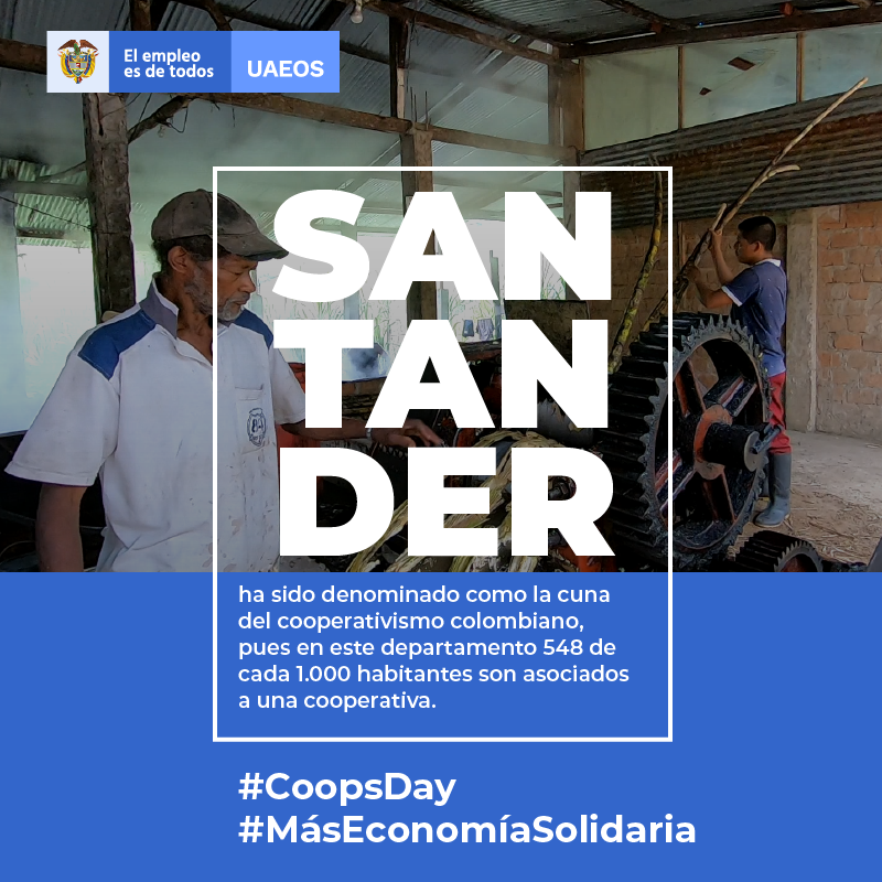 UsolidariaCo's tweet photo. #BuenViernes mañana celebramos el #CoopsDay oportunidad perfecta para saludar a todas nuestras #cooperativas y para hacer un homenaje  especial a los cooperativistas de #Santander que nos dan ejemplo de asociatividad #solidaria #MásEconomíaSolidaria @FComultrasan https://t.co/hagu5B6nN4