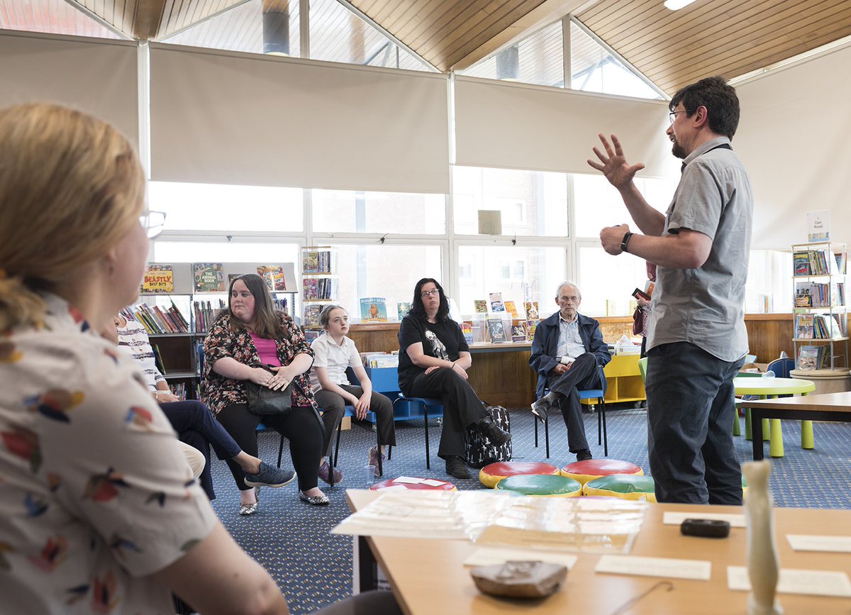 burrellcollect's tweet photo. We have been holding curators talks at Pollokshaws Library on subjects ranging from ancient Egypt to sculpture by Rodin. #musuems #behindthescenes #BCTalks @GlasgowLib https://t.co/kqCBKpmEwj